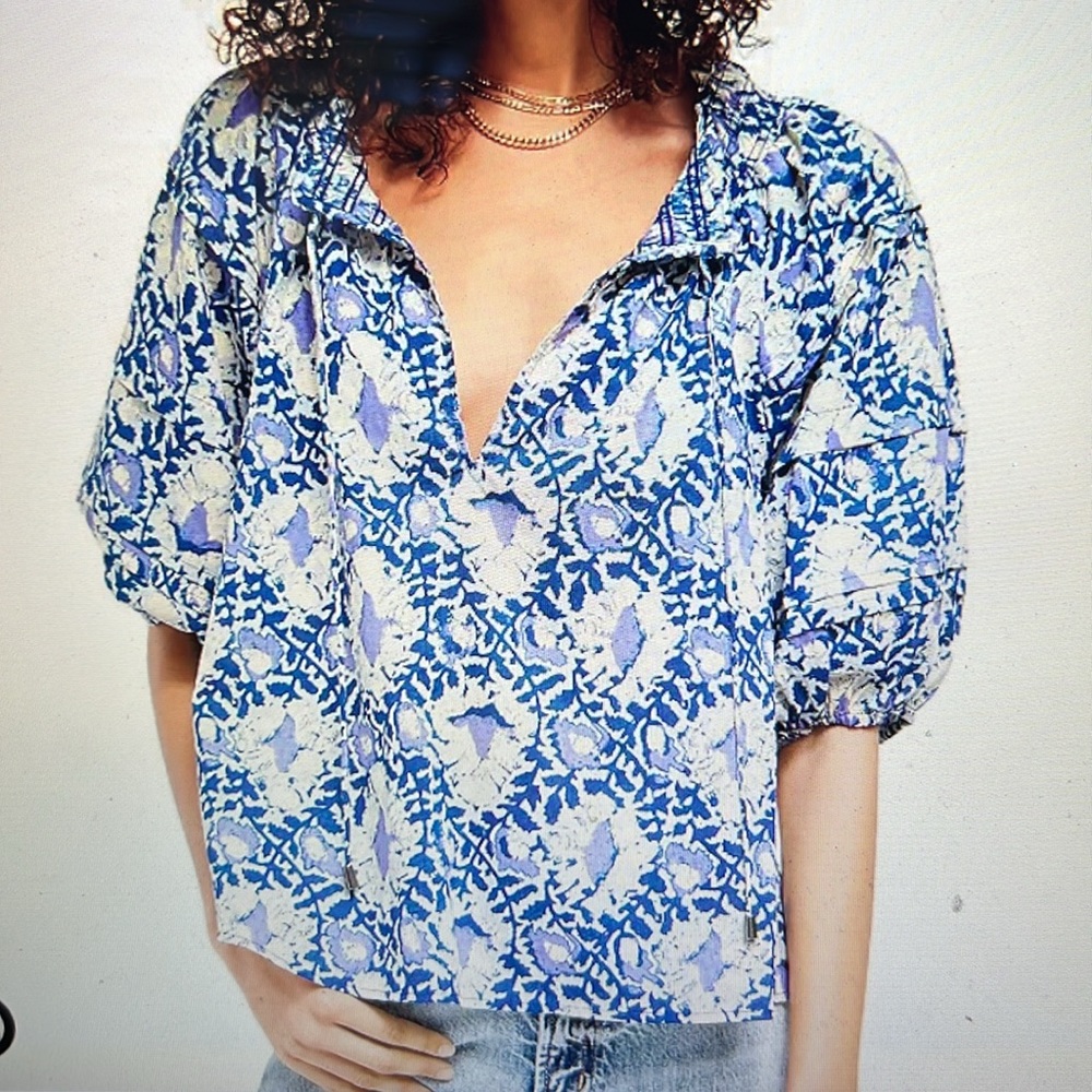 NWT Free People top- beautiful colors